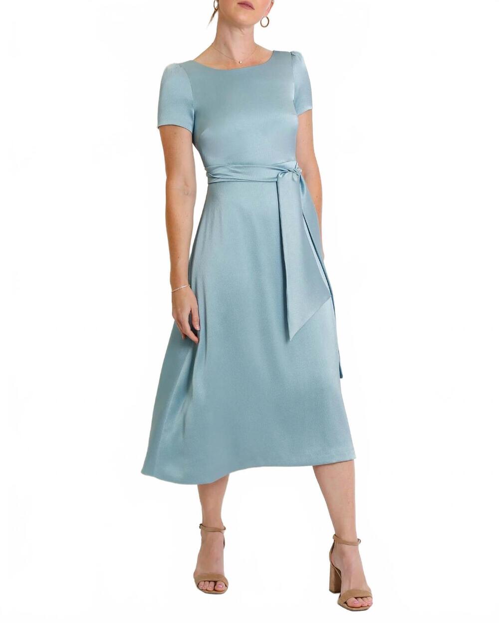 NEW CAMILYN BETH elin midi dress in ocean blue